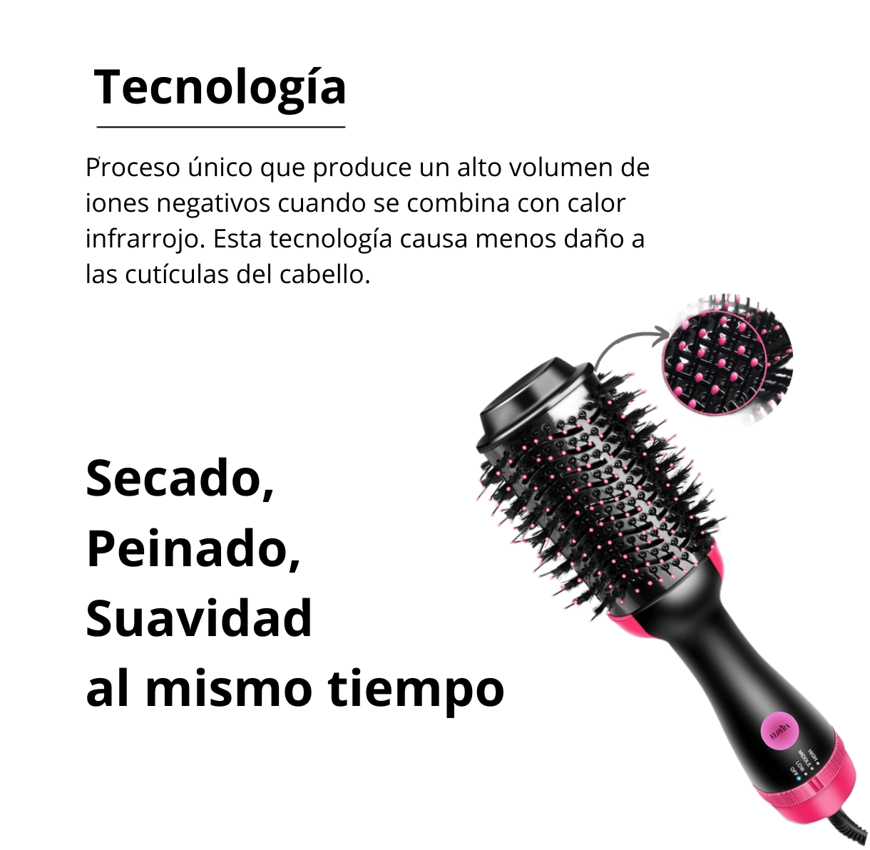 Cepillo secador y voluminizador - ELOYRA®