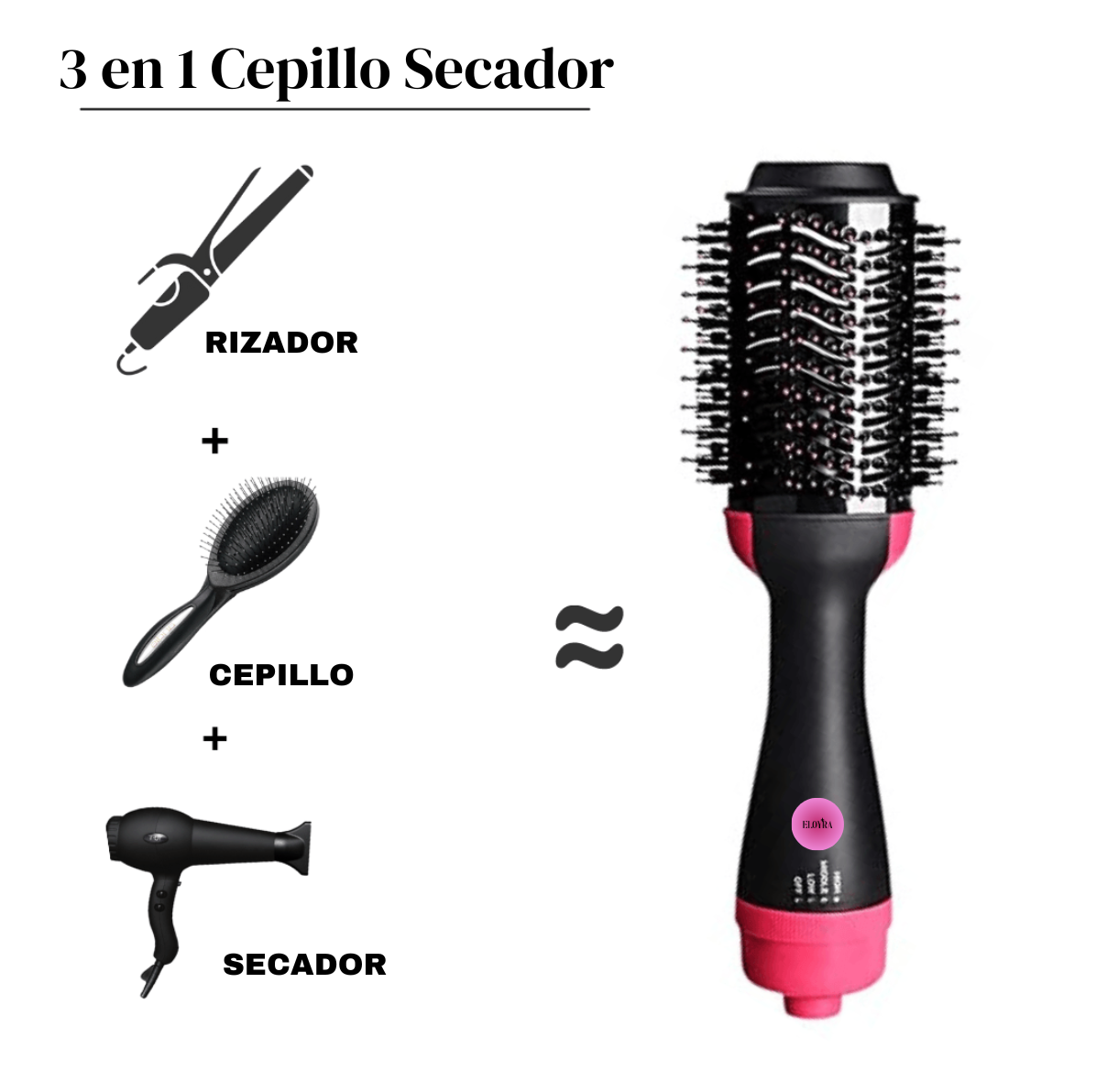 Cepillo secador y voluminizador - ELOYRA®