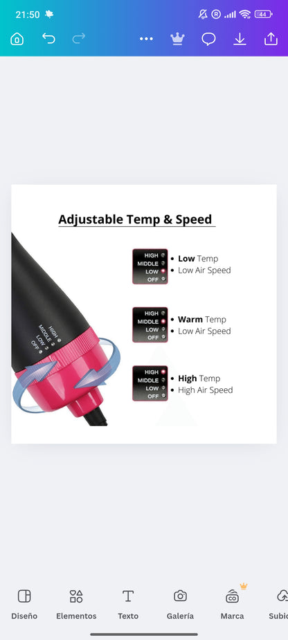 Cepillo secador y voluminizador - ELOYRA®